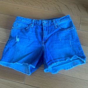 Just Black cutoff denim shorts